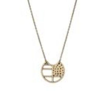 Paparazzi Abstract Aztec Brass Necklace and Earring Set